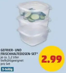 PENNY Gefrier- und frischhaltedosen-set Angebot