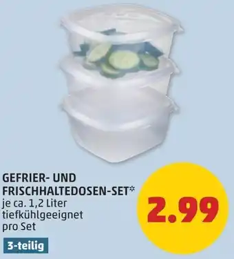 PENNY Gefrier- und frischhaltedosen-set Angebot