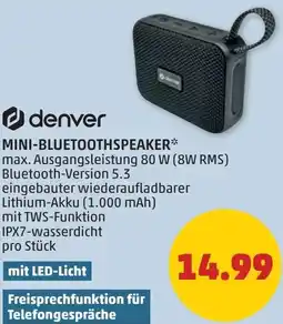 PENNY Denver mini-bluetoothspeaker Angebot