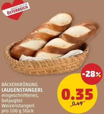 PENNY Bäckerkrönung laugenstangerl Angebot