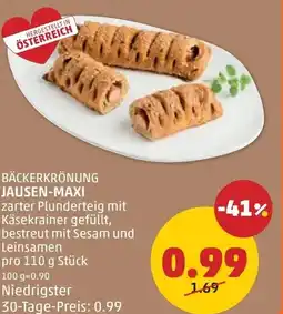 PENNY Bäckerkrönung jausen-maxi Angebot