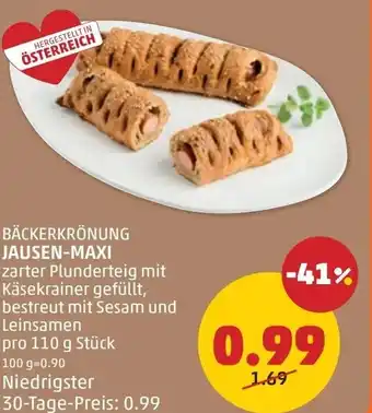 PENNY Bäckerkrönung jausen-maxi Angebot