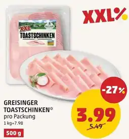 PENNY Greisinger toastschinken Angebot