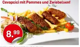 Möbel Ludwig Cevapcici mit Pommes und Zwiebelsenf Angebot