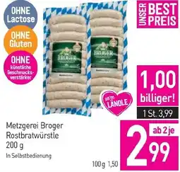 Sutterlüty Metzgerei Broger Rostbratwürstle Angebot