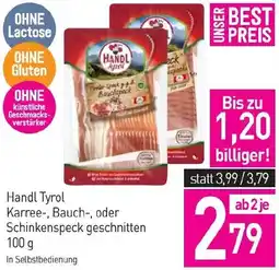 Sutterlüty Handl Tyrol Karree-, Bauch-, oder Schinkenspeck geschnitten Angebot