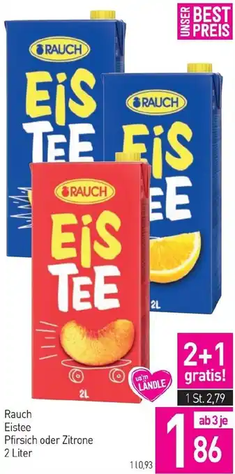 Sutterlüty Rauch Eistee Pfirsich oder Zitrone Angebot