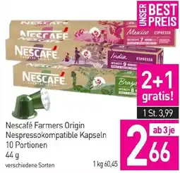 Sutterlüty Nescafé Farmers Origin Nespressokompatible Kapseln Angebot