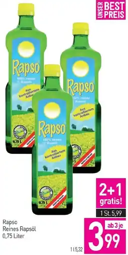 Sutterlüty Rapso Reines Rapsöl Angebot