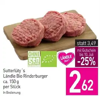 Sutterlüty Sutterlüty's Ländle Bio Rinderburger Angebot
