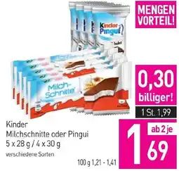 Sutterlüty Kinder Milchschnitte oder Pingui Angebot