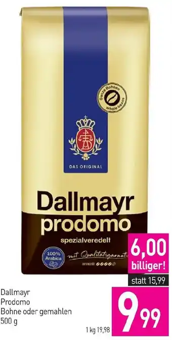 Sutterlüty Dallmayr Prodomo Bohne oder gemahlen Angebot