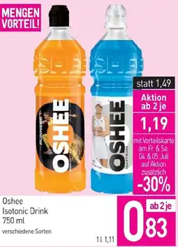 Sutterlüty Oshee Isotonic Drink Angebot