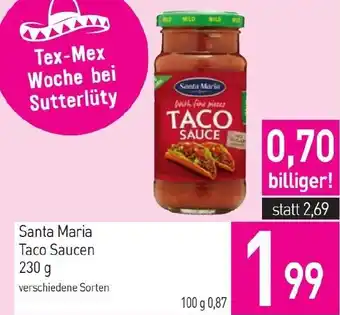 Sutterlüty Santa Maria Taco Saucen Angebot