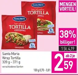 Sutterlüty Santa Maria Wrap Tortilla Angebot