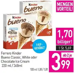 Sutterlüty Ferrero Kinder Bueno Classic, White oder Chocolate Ice Cream Angebot