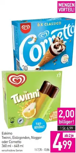Sutterlüty Eskimo Twinni, Eislegenden, Nogger oder Cornetto Angebot