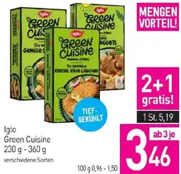 Sutterlüty Iglo Green Cuisine Angebot