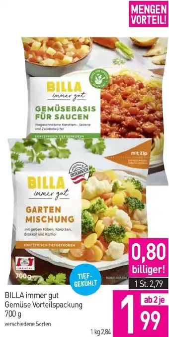 Sutterlüty BILLA immer gut Gemüse Vorteilspackung Angebot