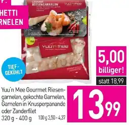 Sutterlüty Yuu'n Mee Gourmet Riesen- garnelen, gekochte Garnelen, Garnelen in Knusperpanande oder Zanderfilet Angebot