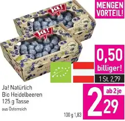 Sutterlüty Ja! Natürlich Bio Heidelbeeren Angebot
