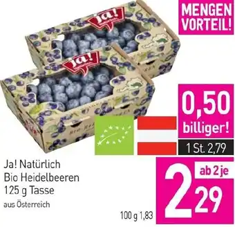 Sutterlüty Ja! Natürlich Bio Heidelbeeren Angebot
