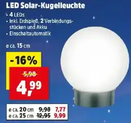Thomas Philipps LED Solar Kugelleuchte Angebot