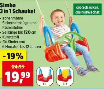 Thomas Philipps Simba 3 in 1 Schaukel Angebot