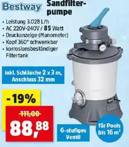 Thomas Philipps Bestway Sandfilter pumpe Angebot