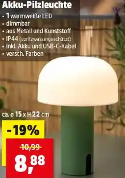 Thomas Philipps Akku-Pilzleuchte Angebot