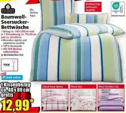 Norma DREAMTEX Baumwoll Seersucker- Bettwäsche Angebot