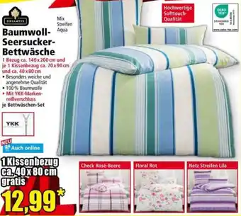 Norma DREAMTEX Baumwoll Seersucker- Bettwäsche Angebot