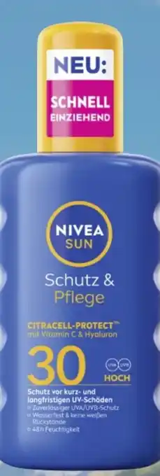 MPreis Nivea Sun Schutz & Pflege Sonnencreme Gesicht LSF 30 Angebot