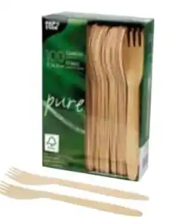 Transgourmet Papstar Pure Holzgabeln Angebot