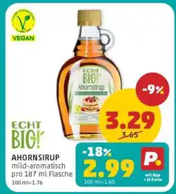 PENNY ECHT BIO! AHORNSIRUP Angebot