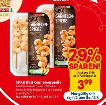 Interspar SPAR BBQ Garnelenspieße Angebot