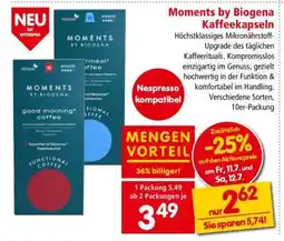 Interspar Moments by Biogena Kaffeekapseln Angebot
