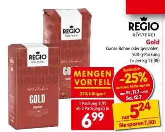 Interspar REGIO RÖSTEREI Gold Angebot