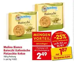 Interspar Mulino Bianco Baiocchi italienische Pistacchio Kekse Angebot