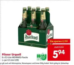 Interspar Pilsner Urquell Angebot