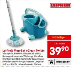 Interspar Leifheit Mop-Set Clean Twist Angebot