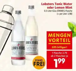 Interspar Lobsters Tonic Water oder Lemon Mint Angebot