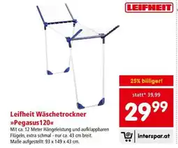 Interspar Leifheit Wäschetrockner Pegasus120 Angebot