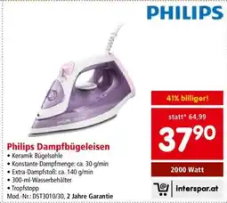 Interspar PHILIPS Dampfbügeleisen Angebot