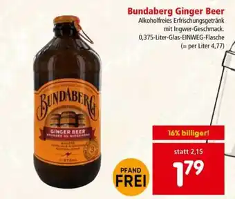 Interspar Bundaberg Ginger Beer Angebot