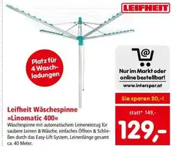 Interspar Leifheit Wäschespinne Linomatic 400 Angebot