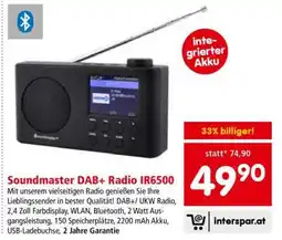 Interspar Soundmaster DAB+ Radio IR6500 Angebot