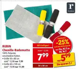 Interspar RUBIN Chenille-Badematte Angebot