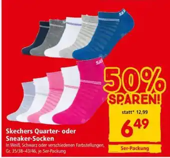 Interspar Skechers Quarter- oder Sneaker-Socken Angebot