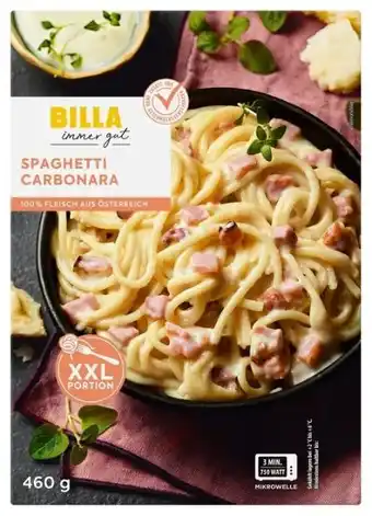 Billa Billa immer gut Spaghetti Carbonara Angebot